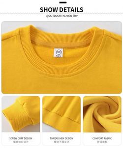 Sweat-shirt d'hiver unisexe pour enfants avec logo personnalisé 2024, tissu en molleton 100% coton, respirant, à capuche, vêtements de sport - Product Image 3