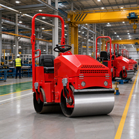 Mini-rouleau compresseur vibrant à roues en acier de 3 tonnes certifié EPA, prix direct usine, fonctionnement silencieux pour la construction routière