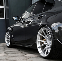 Jantes de voiture en alliage d'aluminium forgé monobloc, finition argent brillant, concaves profondes, 19, 20, 21, 22 pouces, 5x112, 5x120, pour BMW M2 M3 M4 M5