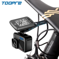 TOOPRE Support de lampe d'extension de guidon intégré Accessoires de base de caméra de sport incurvés pour support d'ordinateur de vélo