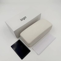 Boîte de rangement à couvercle rabattable pour lunettes de soleil haut de gamme et élégantes, ensemble complet d'emballage, étui à lunettes