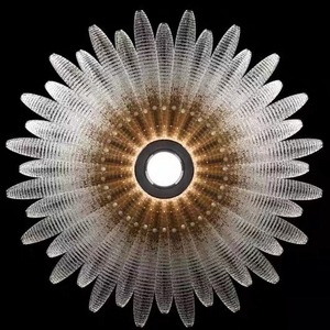 Đèn chùm pha lê cao cấp kiểu Ý mẫu mới <span class=keywords><strong>2025</strong></span>, sang trọng, lãng mạn, ấm cúng, chất liệu thủy tinh Murano, thích hợp cho phòng khách và phòng ăn - Product Image 2