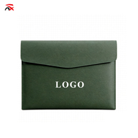 Porte-documents en cuir PU NUOXIN A4, étui de rangement pour documents, pochette imperméable avec fermeture à pression