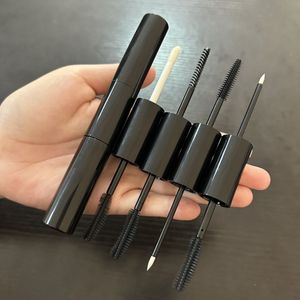 ISMAN Luxe 5ml+5ml Tube de brillant à lèvres double embout transparent noir, flacon de mascara et d'eye-liner, <span class=keywords><strong>vente</strong></span> en gros, marque <span class=keywords><strong>privée</strong></span>, personnalisé, professionnel, nouveauté - Product Image 1