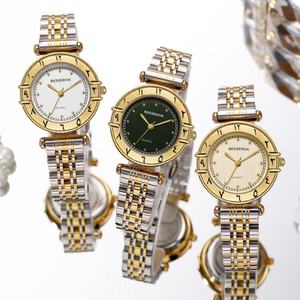 China <b>Watch</b> Factory Fashion Ladies Quartz <b>Watch</b> <b>Arabic</b> Engraved Bezel Hip Hop Customization Women Wristwatch Best Selling - Product Image 6