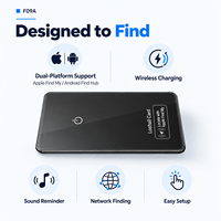 Localisateur intelligent F09A à chargement sans fil, compatible Apple Find My et Android Find Hub, pour portefeuille et bagages, vente en gros, direct usine