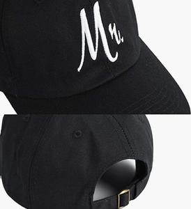 100% coton sergé correspondant M. & <span class=keywords><strong>Mme</strong></span> casquettes de baseball cadeau de mariée cadeau de mariage de lune de miel pour jeunes mariés - Product Image 4