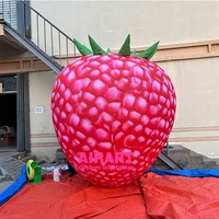Ballon gonflable couleur fraise rose, 1 pièce, pour publicité de vente