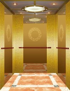 Système de porte coulissante double moderne, composants en plastique, grille en aluminium, porte à rouleaux, porte d'ascenseur Otis, amortisseur de porte - Product Image 6