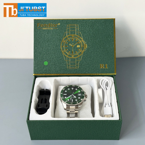 R1 smartwatch cho người đàn ông sạc không dây Tracker thể dục nhịp tim máu Oxy màn hình điện thoại cuộc gọi SMS nhắc nhở thông minh đồng hồ - Product Image 3