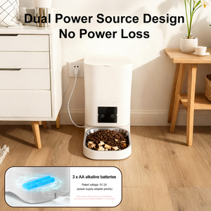 Auto Pet Food Bowls 6.5L Smart Cat Feeder Dispenser Dry Food Timed Feeders <b>for</b> Dogs Automatic Pet Feeder <b>Camera</b> Plastic Charged - Product Image 3