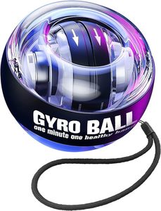 Gyro Ball, Ejercitador de Muñeca y Antebrazo, Entrenador de Brazo con Luz LED, Estuche de Transporte, PC+ABS+ZINC - Product Image 2