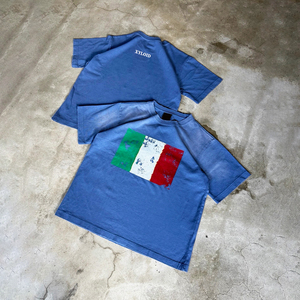 Camiseta Personalizada de Alta Calidad, Estilo Urbano Vintage, Lavada, 100% Algodón, Tallas Grandes, Manga Corta, Diseño Gráfico - Product Image 3