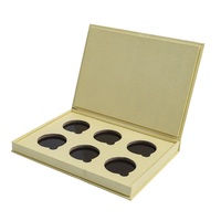Palette de maquillage vide personnalisable DIY en carton, avec feuille magnétique, boîte rigide, gaufrage, pelliculage mat et brillant, recyclable
