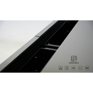 Mesa Consola de Lujo en Blanco y Negro, Mueble Moderno para Sala de Estar, Mesa Consola Rectangular con Tapa de Mármol, Modelo 01 - Product Image 2