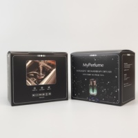 Boîte d'emballage de parfum personnalisée, boîte en carton pliable imprimée avec logo pour l'emballage de parfums, d'huiles essentielles et de cosmétiques