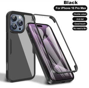 Funda de teléfono de PC electrochapada con armadura completa 360 para <span class=keywords><strong>iPhone</strong></span> 11 <span class=keywords><strong>12</strong></span> 13 <span class=keywords><strong>Mini</strong></span> 14 15 Pro Max 6 7 8 Plus, funda transparente antideslizante a prueba de golpes - Product Image 4