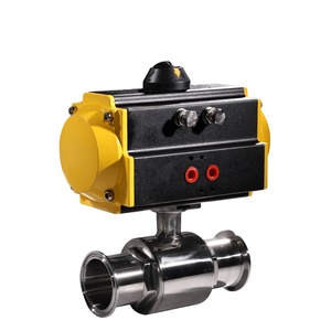 Vente de liquidation COVNA B2B : Système d'irrigation goutte à goutte, vanne à boisseau sphérique pneumatique sanitaire en acier inoxydable 304 de 3/4 pouce à double action - Product Image 3