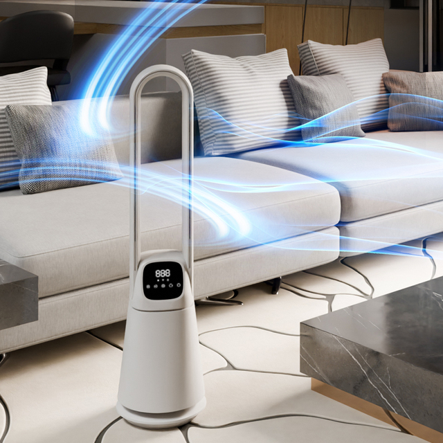 20 Speed 42 Inch Smart Cool Air Circulation Fan Bladeless Electric Fan Smart Leafless Tower Fan With Remote Control