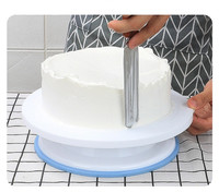 Fournitures de cuisson 6 pièces spatules à glaçage gâteau plateau tournant support gâteau Spinner outils de décoration ensemble avec boîte de couleur