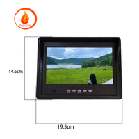 Moniteur tactile antichoc Firecore Hx-017 2024 de 7 pouces pour véhicule, moniteur de voiture, moniteur VGA pour voiture