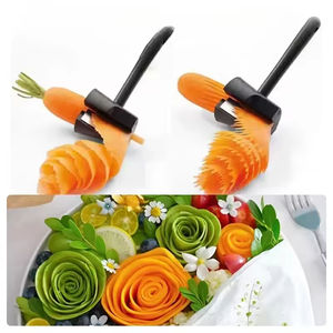 יצירתי ידני ספירלה slicer מטבח סכין כלי בישול עם קישוט פרחים לגזר גזר - Product Image 6