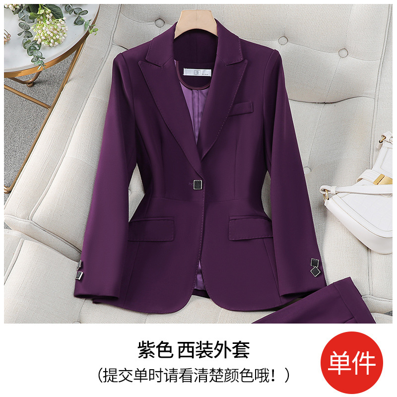 purple suit