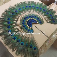 Papier peint en forme d'éventail à plumes de paon, décoration créative pour la maison, fond de télévision et décoration murale pour salon AY-012