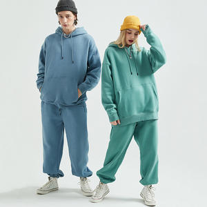 Pantalons de survêtement unisexes pour hommes, en coton épais et polaire, taille élastique, séchage rapide, logo personnalisé, streetwear, jogging - Product Image 4