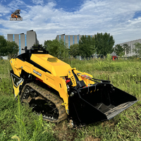 Vente flash : Chargeuse compacte sur chenilles V1000, moteur hydraulique Danfoss, certifiée CE, chargeuse diesel à économie de carburant