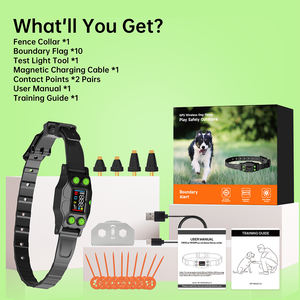 Collier de dressage électronique pour chien en plastique étanche avec <span class=keywords><strong>GPS</strong></span> par satellite, son, vibrations, clôture électronique fixe, GSM GPRS, sans émetteurs - Product Image 4