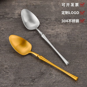 Ensemble de couverts miniatures en acier inoxydable 304, forme ovale, vaisselle durable pour les fêtes - Product Image 4