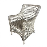Chaise de jardin moderne d'extérieur légère, portable, imperméable en rotin – Vente directe usine pour la salle à manger