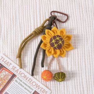 Kawaii Fabric Fruit Keychain Mori Girl Style Plush <b>Doll</b> Pendant Creative Handwoven Bag <b>Accessory</b> Gift for Teens - Product Image 4