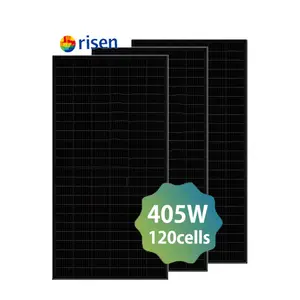 Panel surya hitam penuh 410W 460W Panel surya buatan Tiongkok 158mm 30W Panel sel surya
