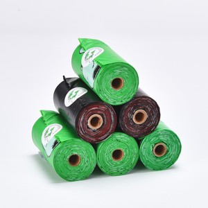 Bolsas para excremento de perro de alta calidad con logo personalizado, ecológicas, biodegradables, verdes, 270 unidades. - Product Image 5