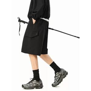 Shorts cargo personnalisés, nouvelle mode estivale, tissu en coton, style décontracté, pantalon court décontracté, bermudas unis, shorts pour hommes - Product Image 3