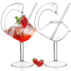 Kreative Martini Weinglas Einzigartige Margarita Becher 6oz Schwanen form Cocktail gläser - Product Image 1