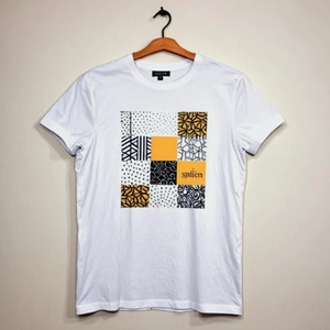Unisex <b>White</b> Cotton <b>Tee</b> Ideal for DTF Printing & Custom Logo High Quality Men's T Shirts - Product Image 1
