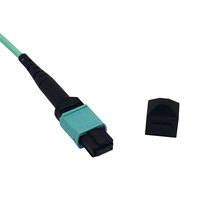 Cavalier à fibre optique multimode MPO/MTP3 à 16 cœurs Longueur personnalisée 3 m/5m/10m Cordon de raccordement à fibre optique à prix d'usine MPO 16 cœurs