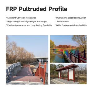 Gute Isolierung FRP Rechteckiges Rohr profil Glasfaser Rechteck rohr Pul trudi erte Stange FRP Rechteck Pfette - Product Image 4