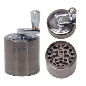 Molino triturador de 4 piezas para especias, molinillo de metal para hierbas con logo personalizado - Product Image 5