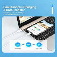 Câble de charge rapide USB-C vers 8 broches 27W, câble de données USB Type-C pour iPhone 8-14, vente en gros OEM