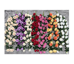 Rosa naranja flores artificiales decoraciones para el hogar de buena calidad a precio competitivo - Product Image 2