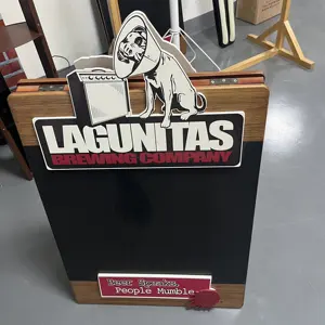 Tienda espejo acrílico tablero de exhibición de doble cara niños <span class=keywords><strong>pizarra</strong></span> publicidad Marco de exhibición <span class=keywords><strong>Cartelera</strong></span> de madera - Product Image 1