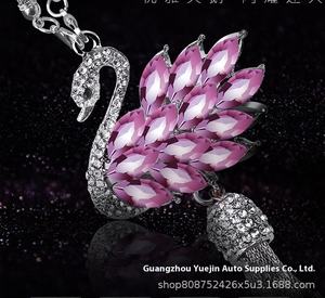 حلية تزيين داخلية للسيارة الفاخرة على شكل بجعة بتصميم جديد، قلادة تعليق وإكسسوارات سيارات من مادة ABS - Product Image 3