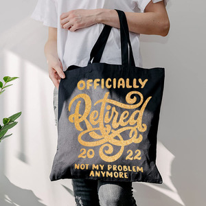 Sac fourre-tout personnalisé de haute qualité pour les courses, réutilisable, en coton et toile de polyester avec poches, vente en gros, motif lettres - Product Image 4