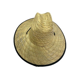 Eco-Friendly Panama Straw Hat Summer Beach <b>Wide</b> Brim Plain Unisex Adult Straw Hat - Product Image 3