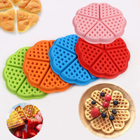 Moule à gaufres en silicone à 4 et 5 cavités, moule à muffins, plaque de cuisson pour gaufres, gâteaux, chocolat, artisanat, bonbons, savon