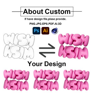 ของเล่นโฟมนุ่มป้องกันความเครียดลูกบอลคำอวยพรสีชมพูแบบกำหนดเองได้ - Product Image 4